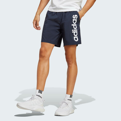 Шорты adidas AEROREADY Essentials Chelsea Linear Logo, размер 2XL, синий