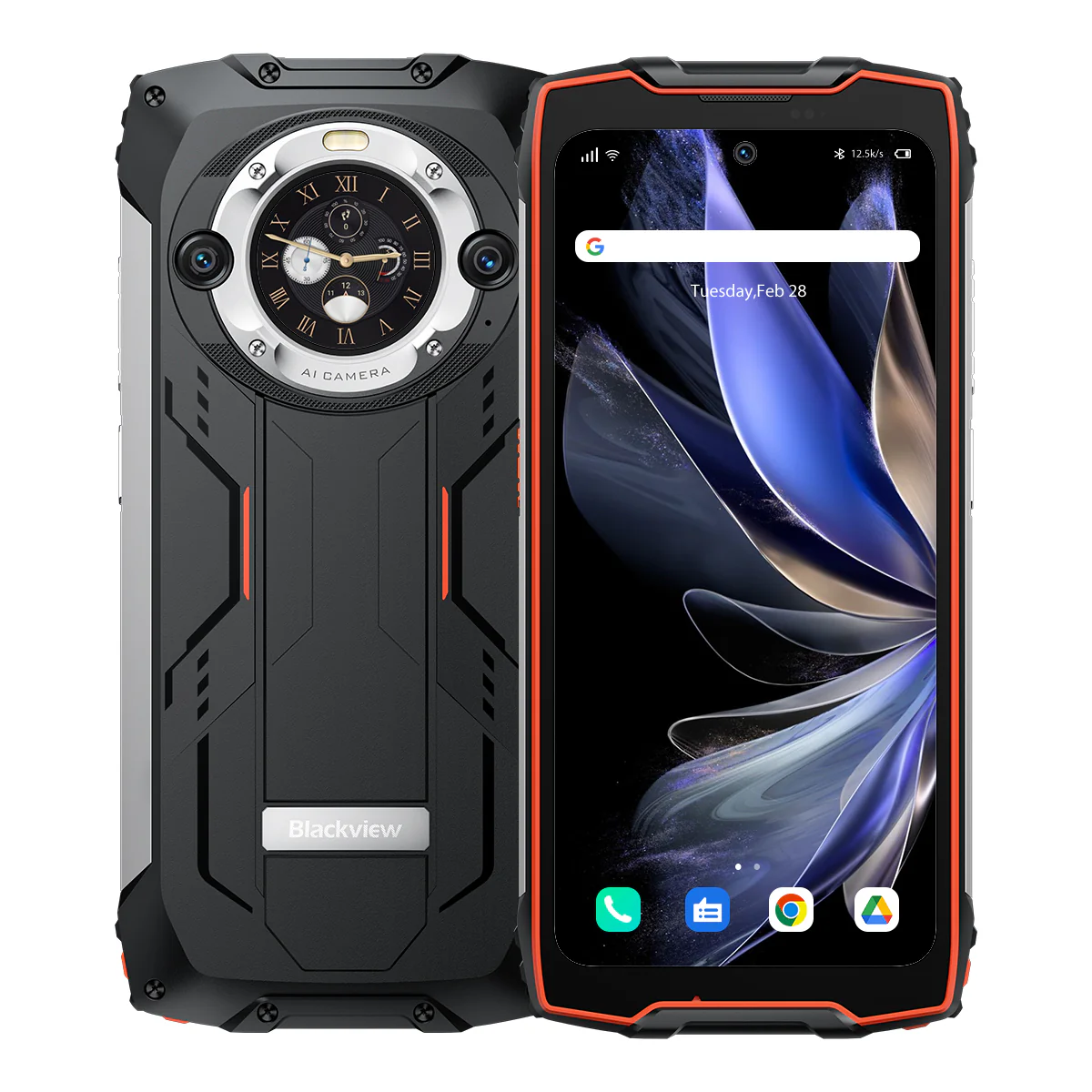 Смартфон Blackview BV9300 Pro 12/256, Dual nano SIM, черный/оранжевый