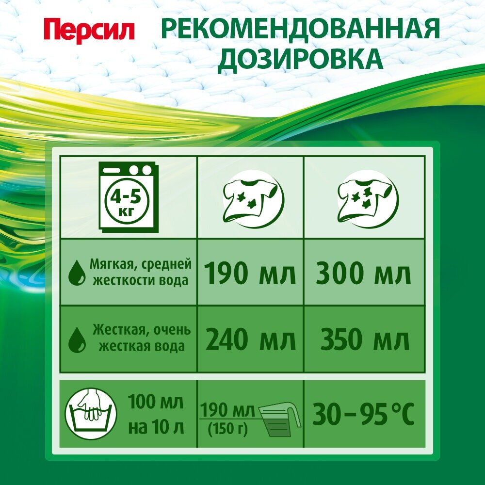 Стиральный порошок Персил Универсал, 10 кг, для белого и светлого белья, средство для стирки, 2 шт. — фото 1