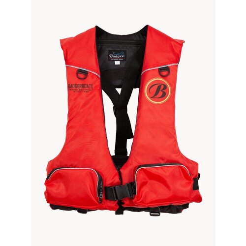 Жилет рыболовный Badger BB-102, красный, размер 46-56, вес до 120кг
