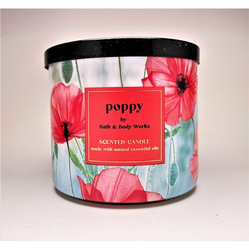 Bath and Body Works свеча ароматическая с 3-мя фитилями Poppy