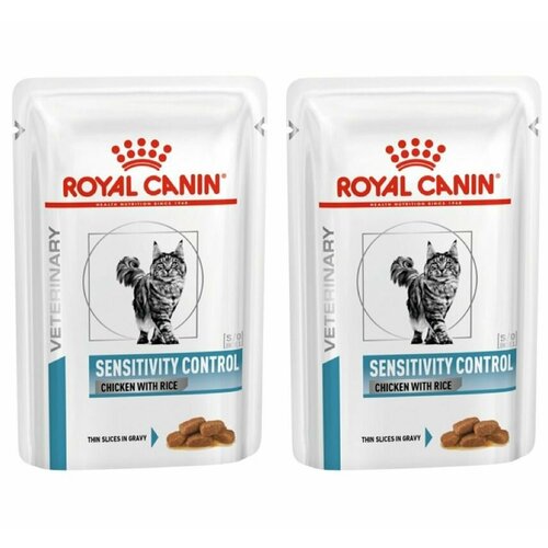 Royal Canin Пауч для кошек с пищевой непереносимостью Sensitivity Control Цыпленок, рис, 85 г, 2 шт