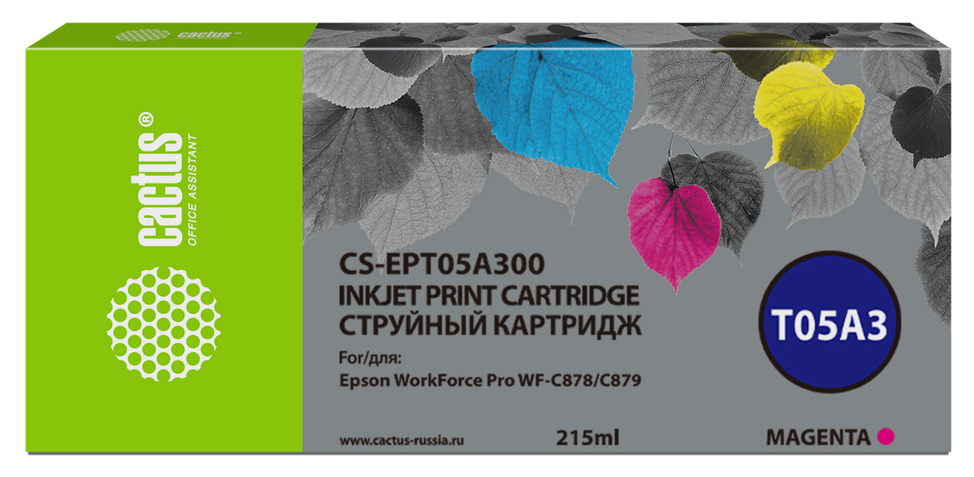 Картридж Cactus CS-EPT05A300 T05A3 пурпурный