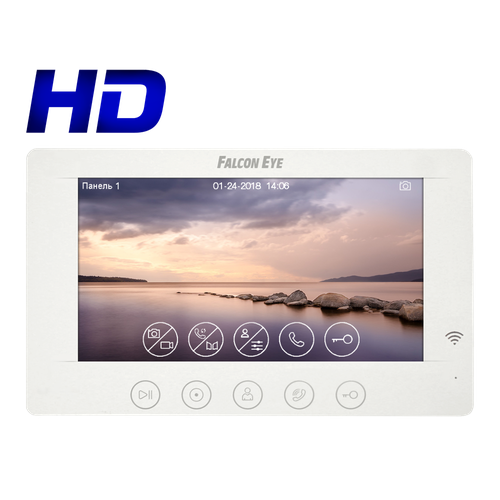 Монитор видеодомофона Falcon Eye Cosmo HD Wi-Fi комплект falcon eye cosmo hd wi fi vz