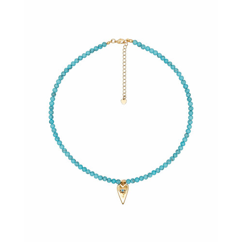 Колье Strekoza Collection бирюза длина 40 см бирюзовый 4793₽