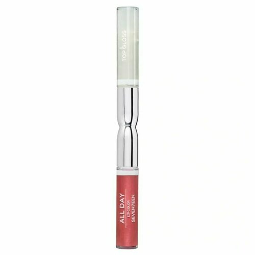 Seventeen Губная помада-блеск, lip color&top gloss, оттенок 86, персиковый металлик