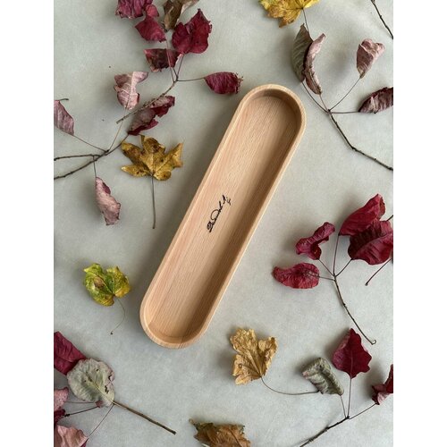 Менажница овал большая Бук, 40*10*3 (см)