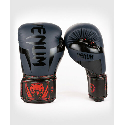 фото Боксерские перчатки venum elite 10oz синий, черный, красный