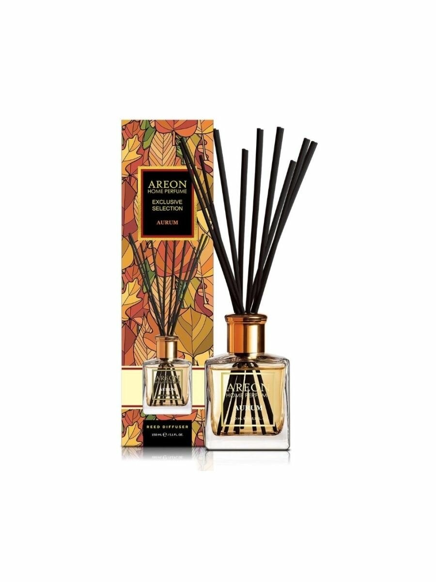AREON Диффузор ароматический, золото / HOME PERFUME STICKS EXCLUSIVE SELECTION Aurum 150 мл - фото №9