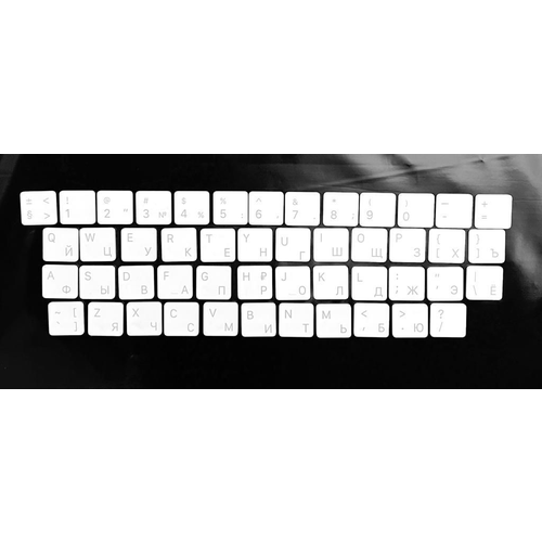 Кнопки для клавиатуры Keyboard A1644 Кейборд Комплект из 48 клавиш цифровой и буквенный ряды UK Европейская раскладка цвет Белый 1700₽