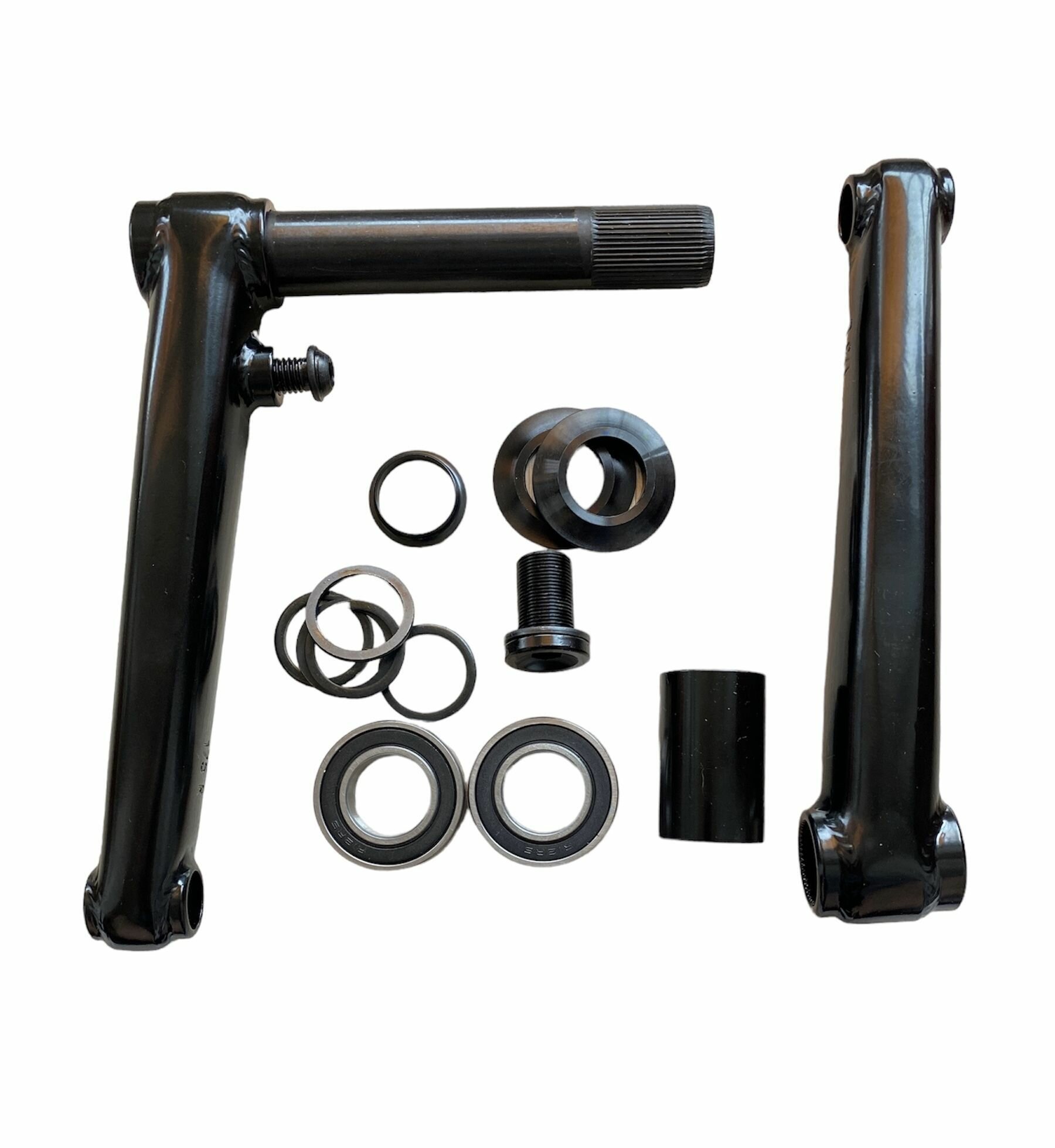 фото Шатуны BMX, комплект с осью, 175 мм, 48T-22mm, хром-молибденовый сплав.