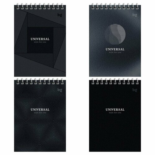 Блокнот А6 40л кл на гребне Монохром обл мел карт бл 60гм2 микс 351₽