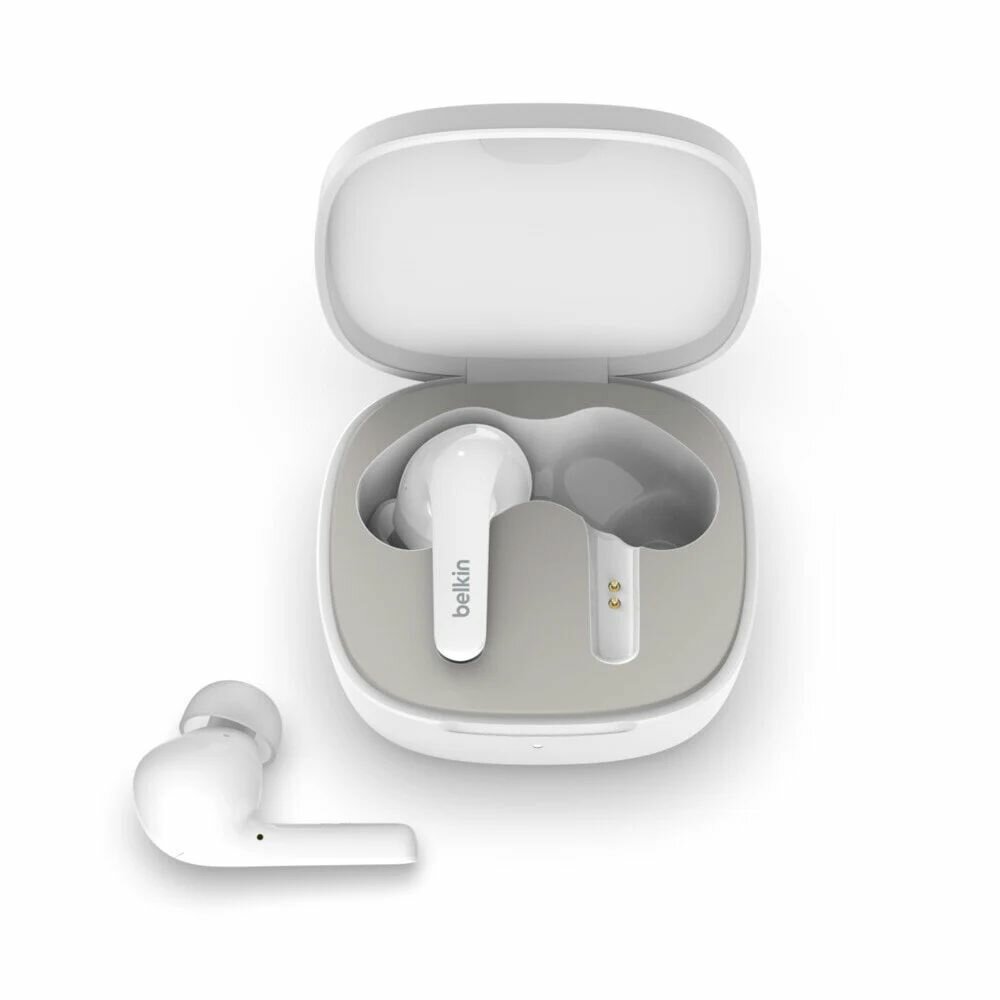 Наушники беспроводные звукоподавляющие Belkin Soundform Flow Noise Cancelling Earbuds. Цвет: белый