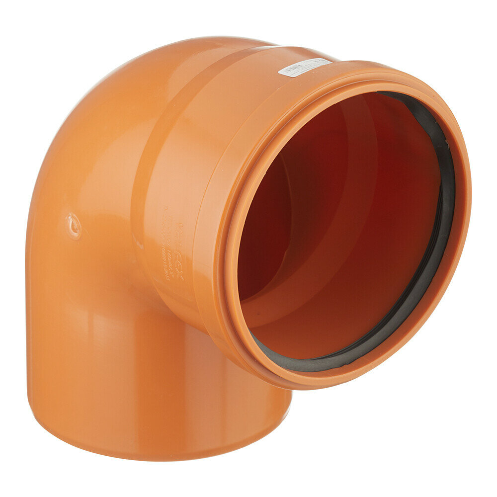 Отвод Valfex d160 мм 875° пластиковый для наружной канализации