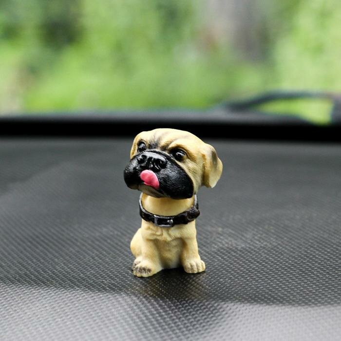 Игрушка на панель авто КНР "Собака" Дог мини качающая головой