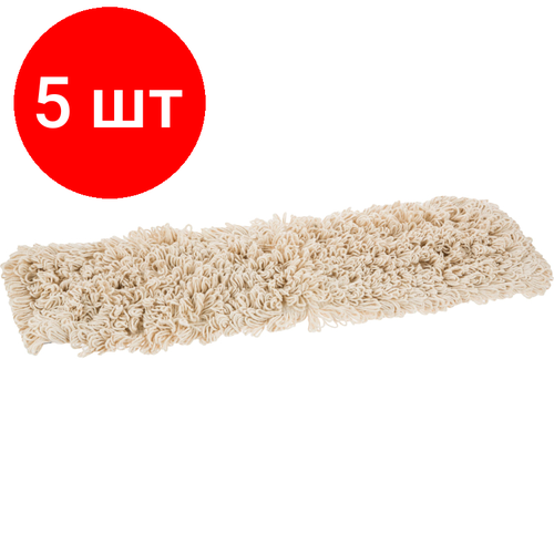 Комплект 5 штук, Насадка МОП Luscan Professional 60х12см 255г хлопок карман