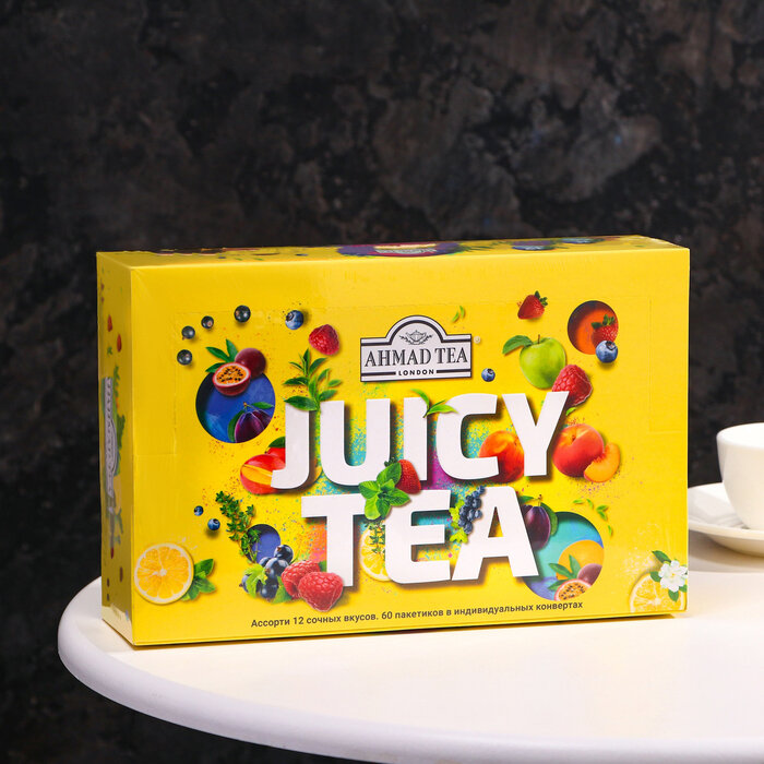 Чайный набор Ahmad Tea Ассорти Джуси Ти, 60 пакетиков - фото №8