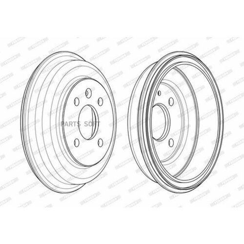 FERODO FDR329803 тормозной барабан