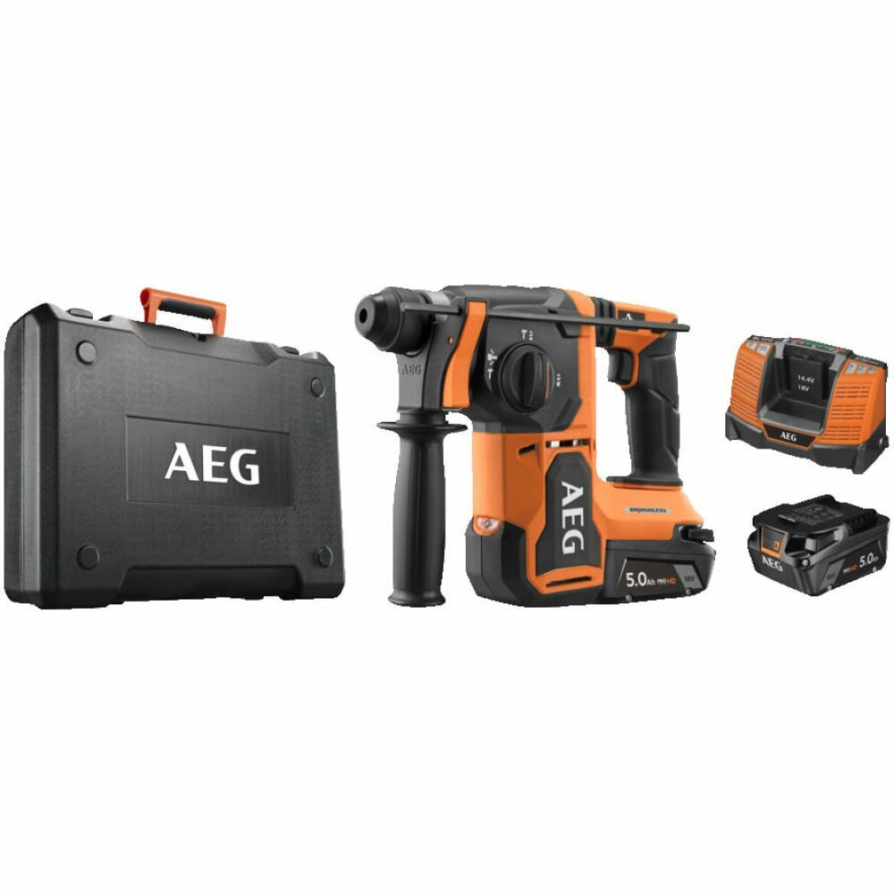 Бесщеточный перфоратор AEG BBH18BL2-502C SDS+, 18В