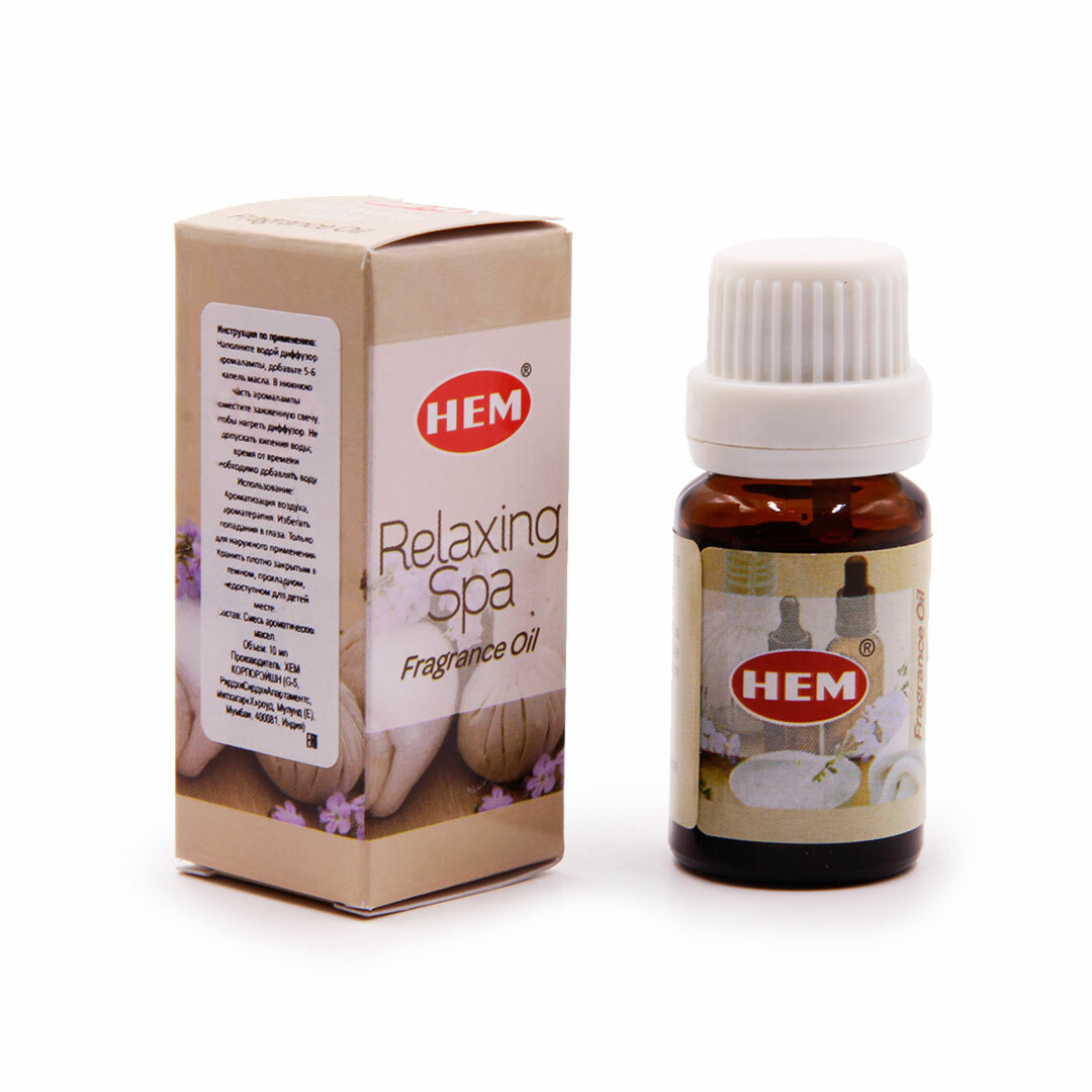 Fragrance oil RELAXING SPA Hem (Ароматическое масло СПА релакс Хем) 10 мл.