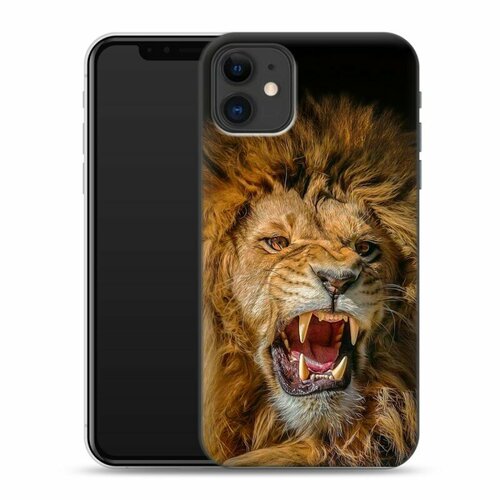 Дизайнерский силиконовый чехол для Iphone 11 Лев рычащий дизайнерский силиконовый чехол для realme 6s лев рычащий