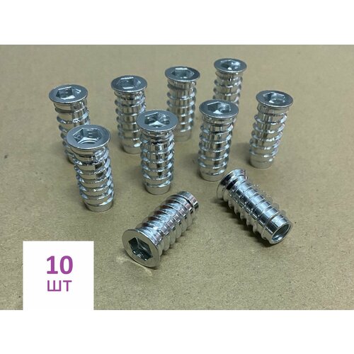 Футорки мебельные M828мм экстра длинные 10шт стальные Цинк 395₽