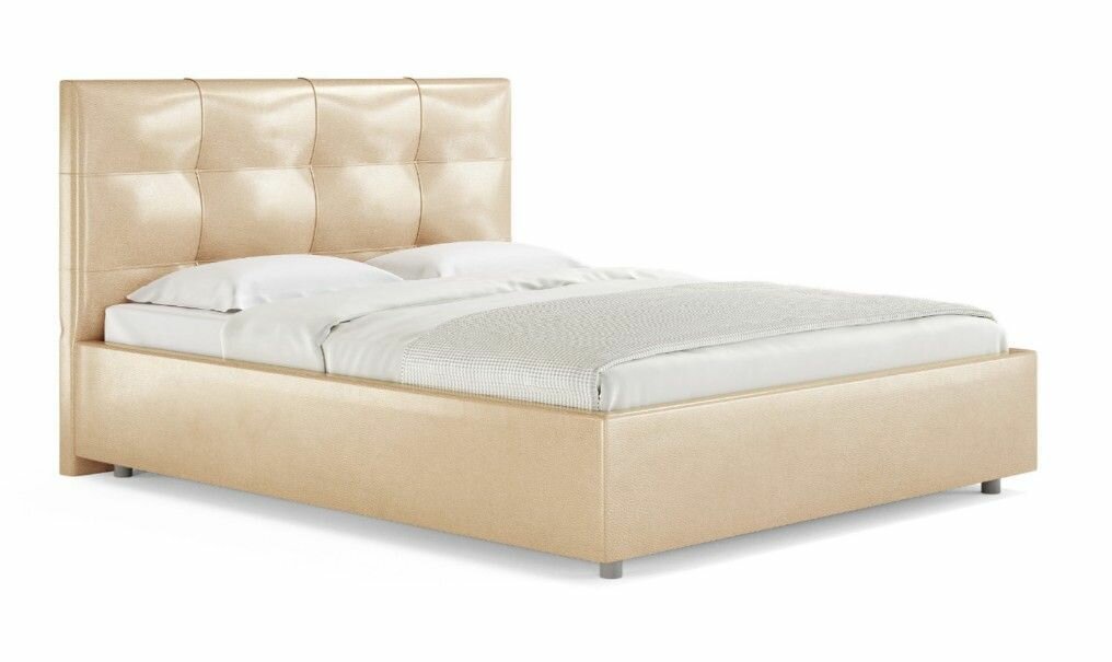 фото Кровать Aurora, Двуспальная, Ортопедическая, 160х200 см, DiLive, бежевый-перламутровый