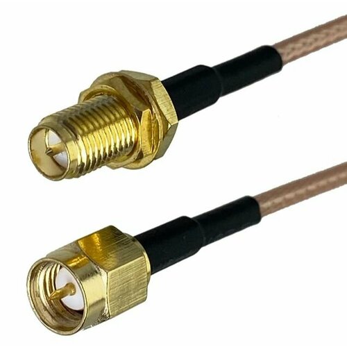 Пигтейл RG316 RP SMA M to SMA F 1x pcs high quality n female to rp sma rpsma rp sma male coaxial type pigtail jumper rg316 cable n to rpsma low loss
