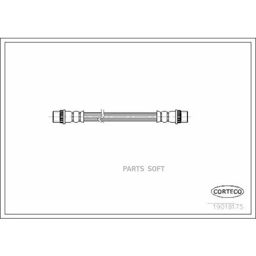 CORTECO 19018175 Тормозной шанг зад. Renault R19 1.2-1.9TD 88-95 L