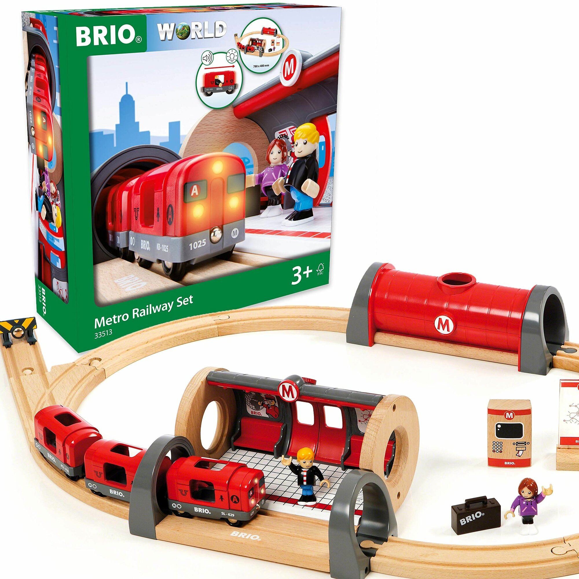 Brio 33513 Деревянная ж/д Метро