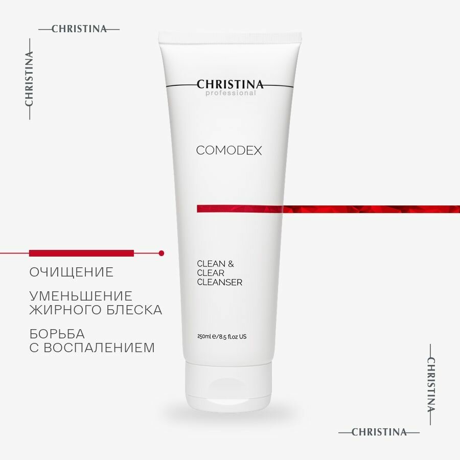 Christina Comodex Clean & Clear Cleanser Очищающий гель для умывания лица 250 мл.