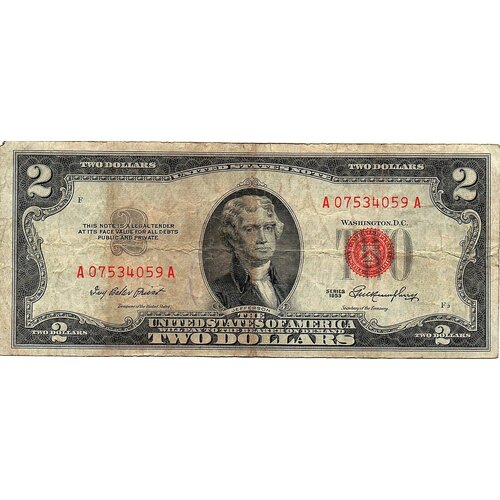 2 доллара 1953 год США 07534059