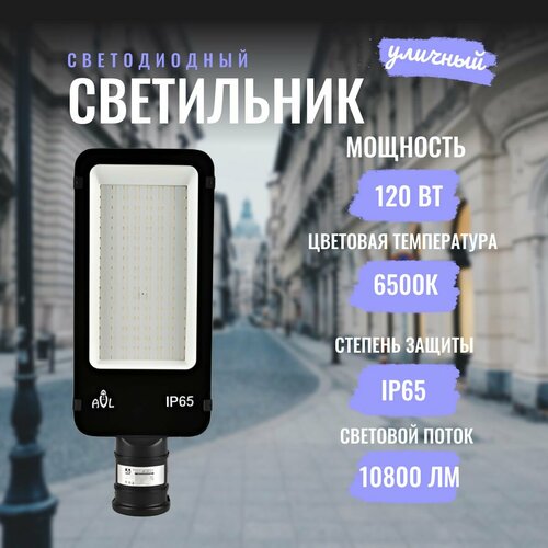 Светильник уличный светодиодный консольный ДКУ 120Вт 230В 6500К 10800Лм 100Лм/Вт IP65