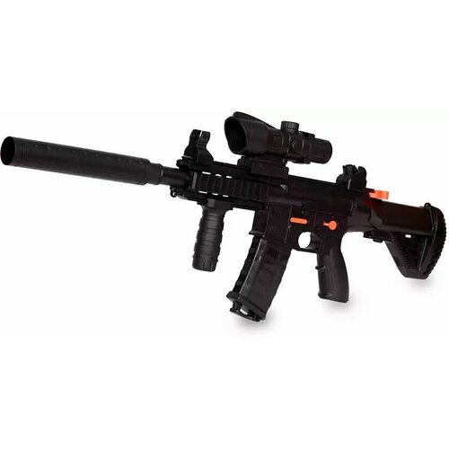 Игрушечное оружие Автомат HK416 с мягкими пулями 2в1 66см 72838 с аккумулятором тактическая винтовка для страйкбола 551 552 553 556 lp dp lco голографический прицел с красной точкой увеличенный прицел быстрый подъем крепление