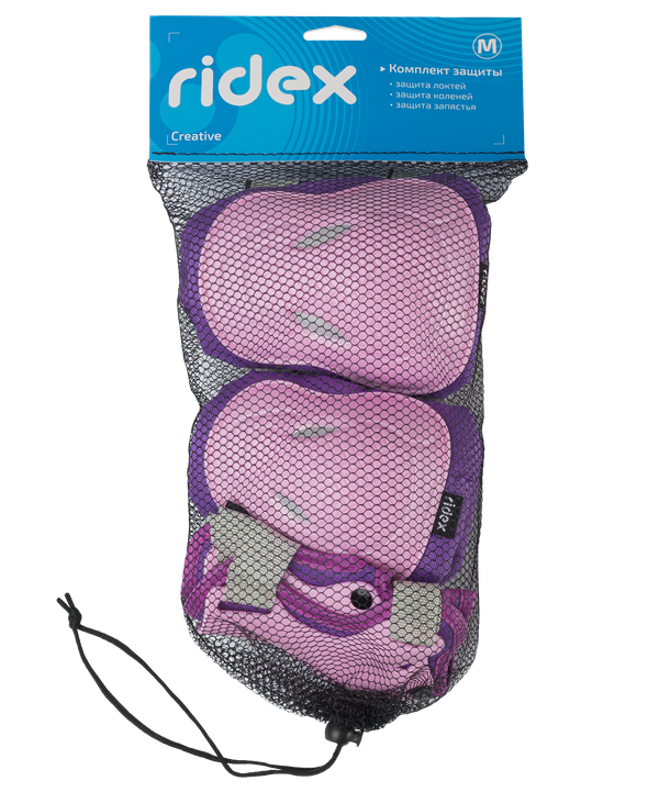 Комплект защиты RIDEX Creative, цвет розовый, размер S
