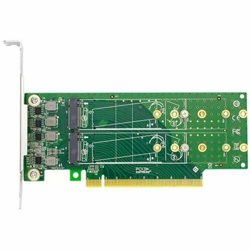 Mellanox Сетевое оборудование Lr-Link LRNV95NF-L PCIe x16 to 4-Port M.2 NVMe SSD Adapter mellanox сетевое оборудование lr link lrnv9411u3 ppcie x4 u 3 nvme ssd adapter support 1 u 3 nvme ssd