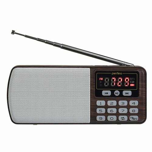 Радиоприемник цифровой егерь FM+ 70-108МГц/ MP3/ питание USB или BL5C/ коричневый радиоприёмник perfeo егерь красный i120 red