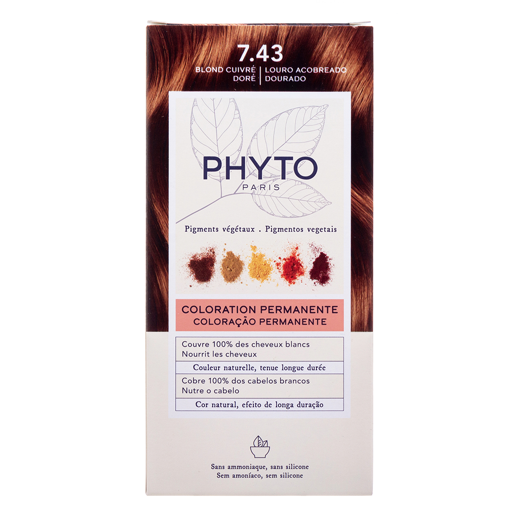 Phyto Color Краска для волос золотисто-медный блонд оттенок 7.43 1 шт