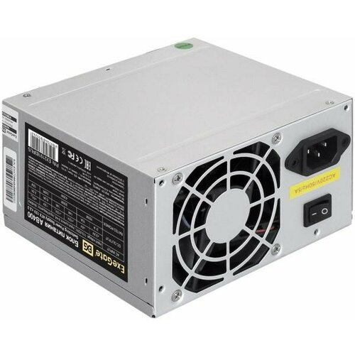 Exegate EX219183RUS-S Блок питания AB400 ATX SC 8cm fan 24p4p 3SATA 2IDE FDD кабель 220V с защитой от выдергивания 1613₽