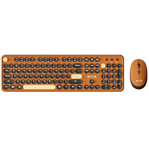 Беспроводная клавиатура и мышь AULA AC306 Coffe -Black