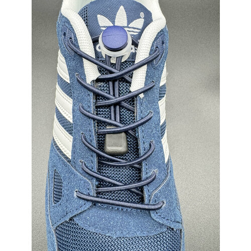 Шнурки синие 3мм фиксатор БАК синий