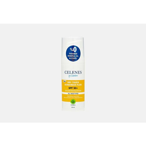 Солнцезащитный флюид для лица и шеи SPF 50+ CELENES DRY TOUCH SUNSCREEN FLUID