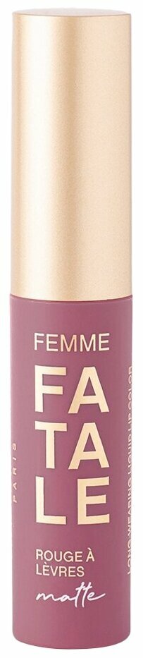 Vivienne Sabo жидкая матовая помада для губ Femme Fatale, оттенок 07 сливовый