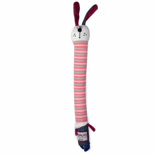 GiGwi Dog Crunchy Transforming Neck / Игрушка Гигви для собак Заяц с пищалкой и хрустящей шеей 28 см