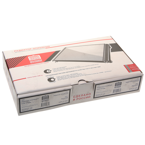 Поар от 0302 Радиатор отопителя ГАЗ-3302 алюминиевый d16мм поар 2675₽