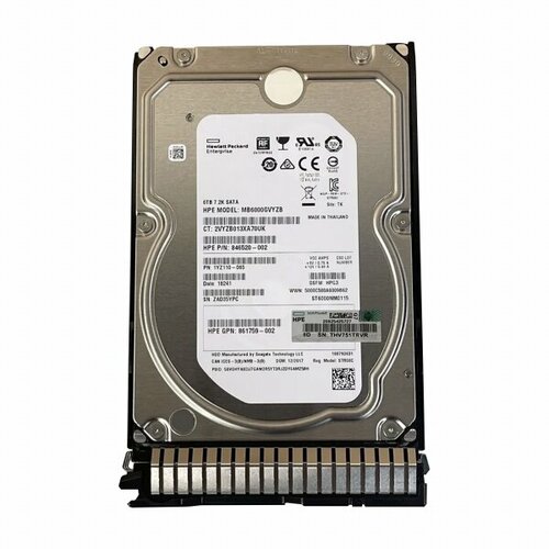 Жесткий диск HP 862138-001 6Tb 7200 SATAIII 35 HDD 37040₽