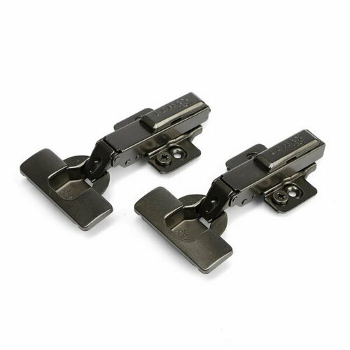 Петля накладная с эксцентриком softly clap цвет черный никель 2 шт 643₽