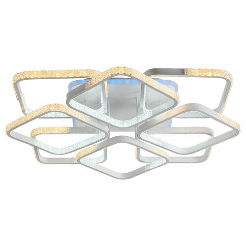 Люстра потолочная светодиодная с пультом мощность 250 Вт На комнату 14 метров от Getogazov Family 8483₽