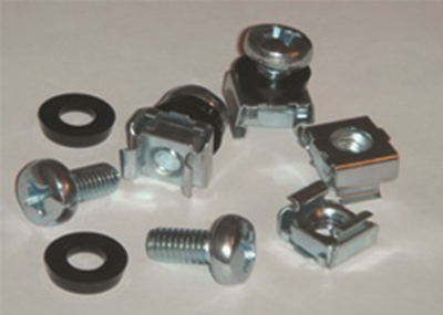 фото Комплект крепежный - винт, шайба, гайка для напольных 19" IT-корпусов ДКС серии CQE, 20шт DKC R5CNS20