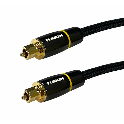 кабель tubon оптический toslink mini toslink optical spdif od5 0 металл пвх нейлон t011 3м Кабель TUBON Оптический Toslink - Toslink / Optical / SPDIF OD6.0 Металл / ПВХ / Нейлон T007 3м.
